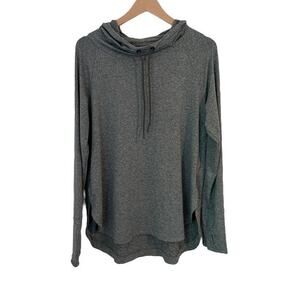 Athleta Uptempo Hoodie Sweatshirt Green Size L Athleisure Activewear Top